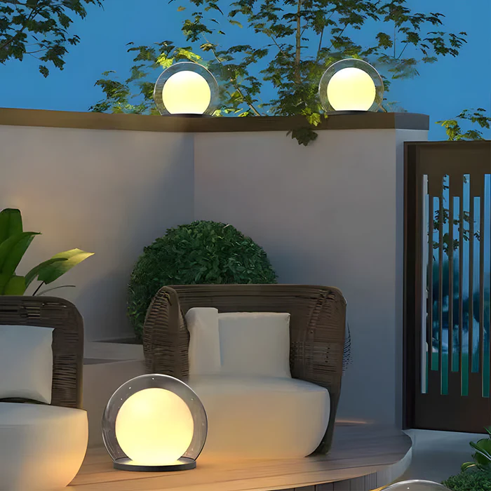 Modern Outdoor Pillar Lamp