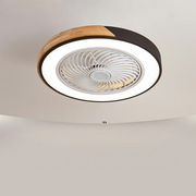Ventilatori da soffitto contemporanei in legno con luci a LED