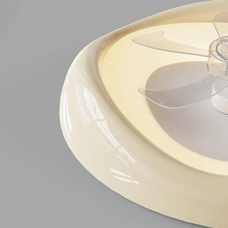 Macaron Simpel Stilfuld Soveværelse Loftsventilator Med LED-lys