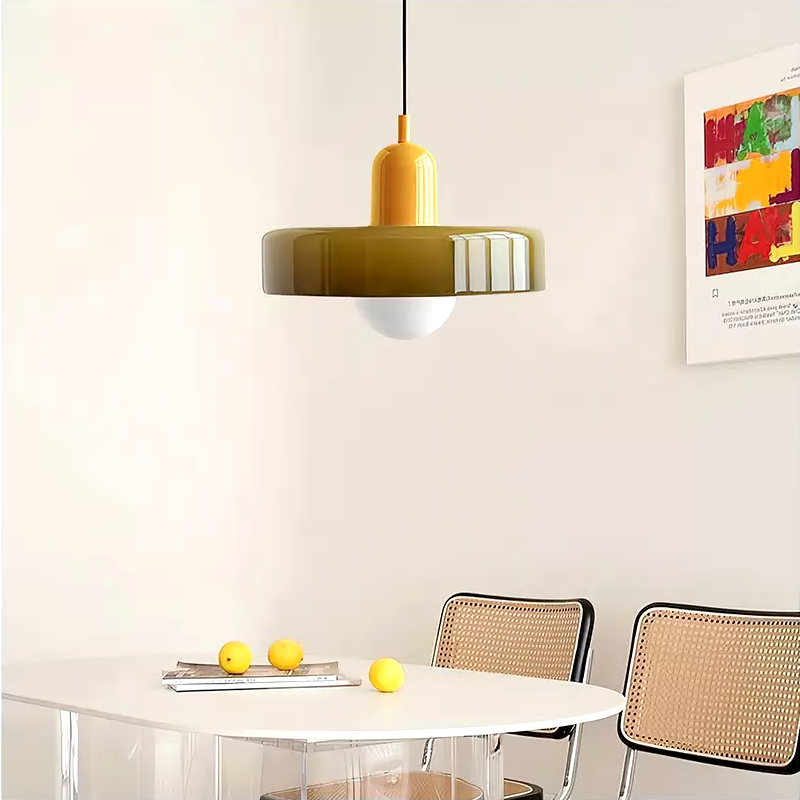 Glarefusion Moderne Bauhaus Glas LED Pendel