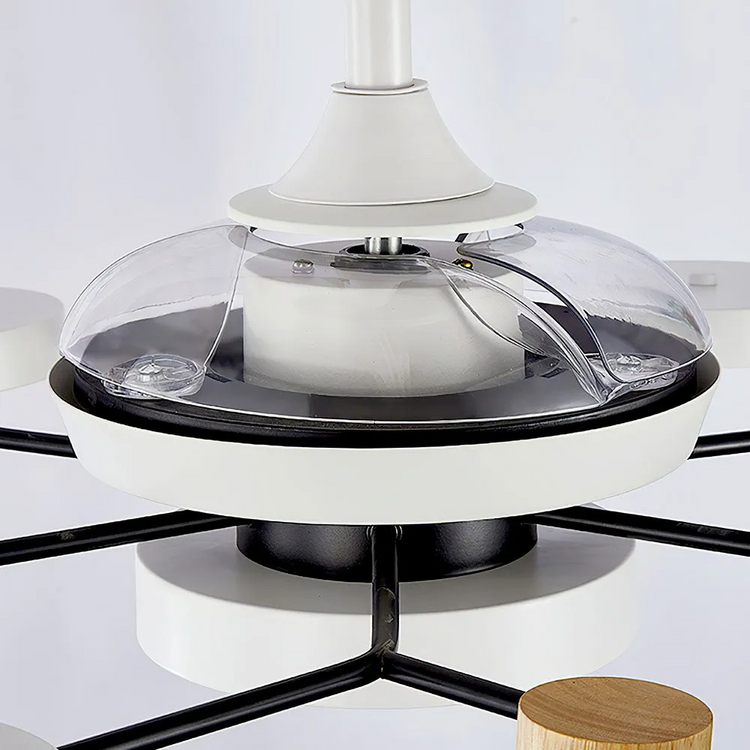 Rund Metal Led Loftsventilator Lys