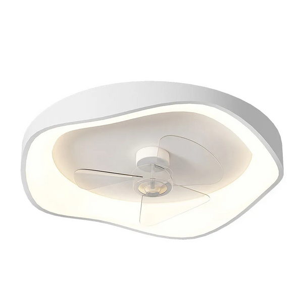 Moderne Minimalisme Hvid Loftsventilator Med Lys