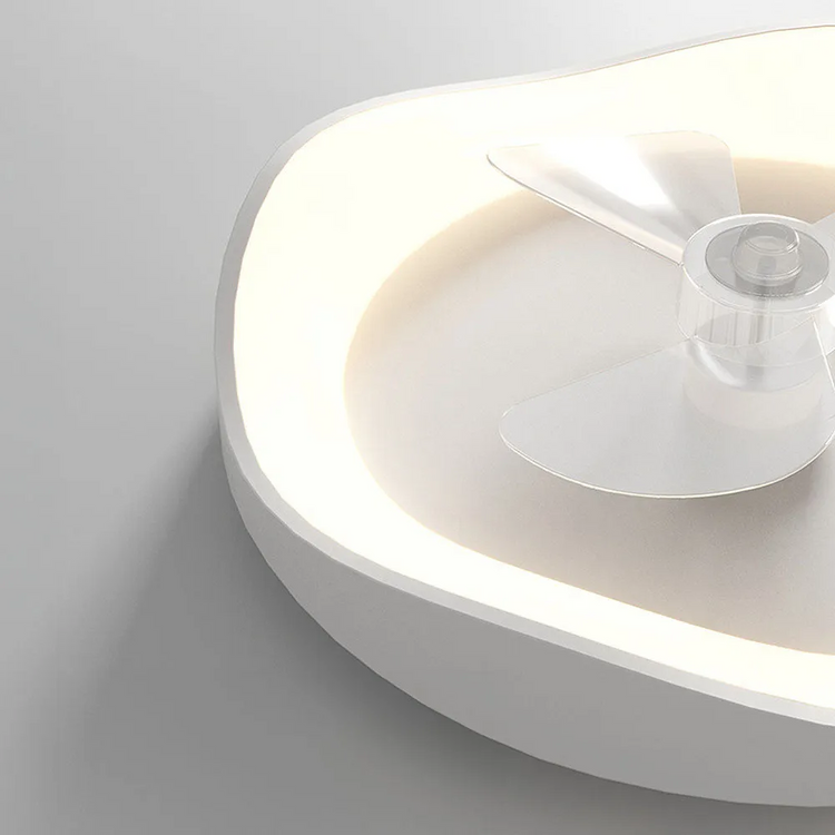 Moderne Minimalisme Hvid Loftsventilator Med Lys