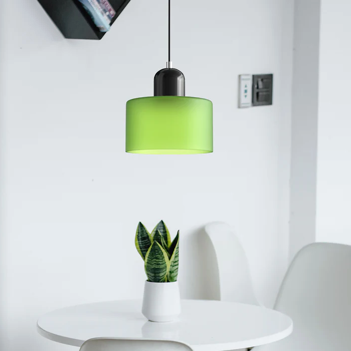 Glarefusion modern enkel cylindrig ljuskrona