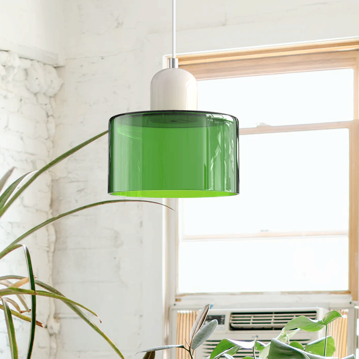 Glarefusion modern enkel cylindrig ljuskrona