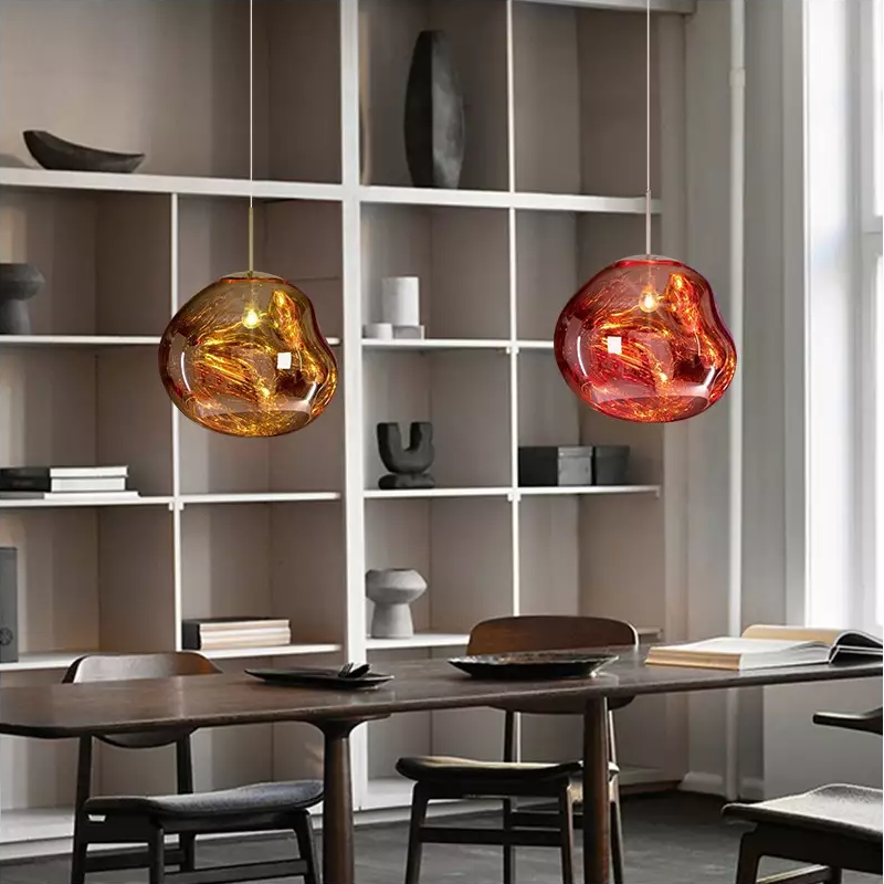 Lampada a sospensione Glarefusion Chic in vetro fuso