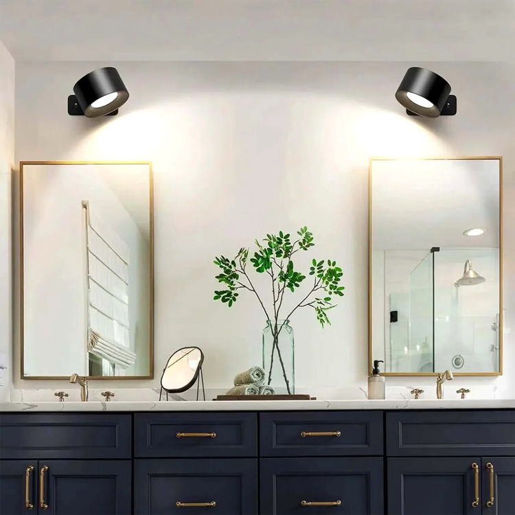 Glarefusion Modern 360° roterbar LED-væglampe