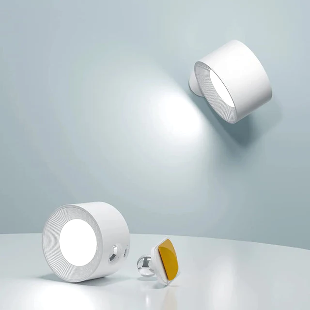 Glarefusion Moderna lampada da parete a LED ruotabile a 360°