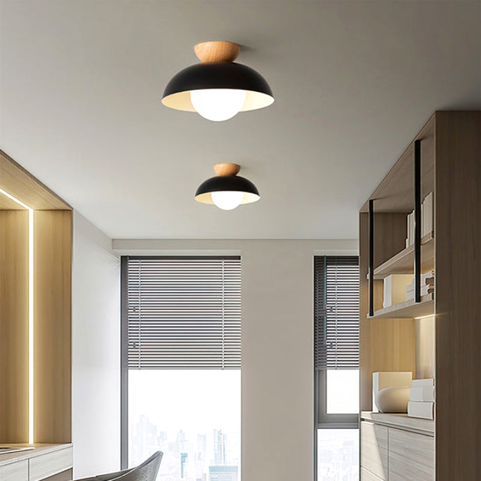 Glarefusion Moderne, einfache, halbbündige Deckenleuchte