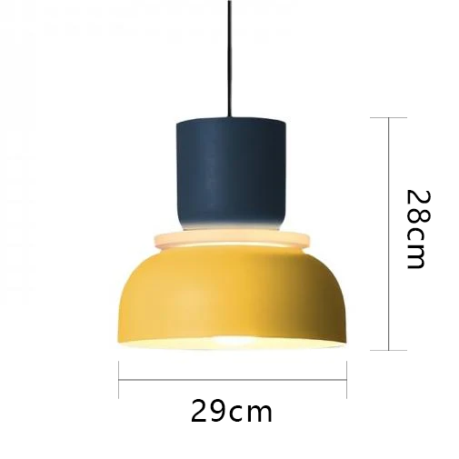 Lampadario in acrilico Macaron semplice nordico Glarefusion