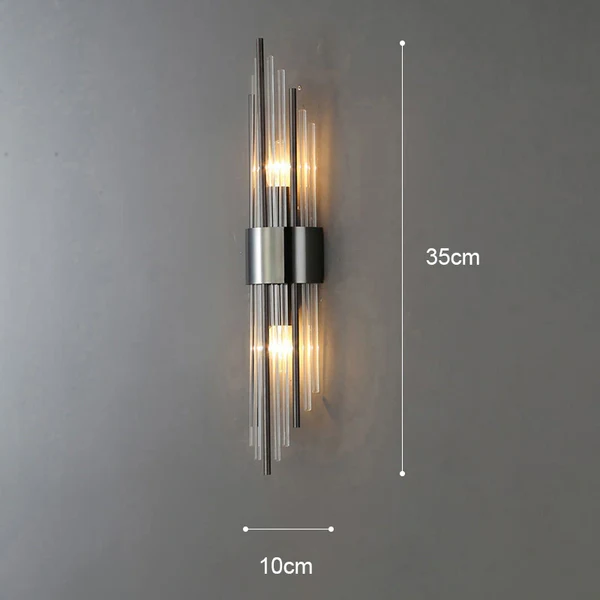 Elegante lampada da parete moderna nordica in oro