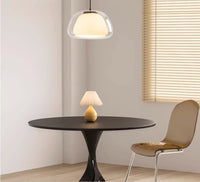 Moderne Milchglasanhängerlampe