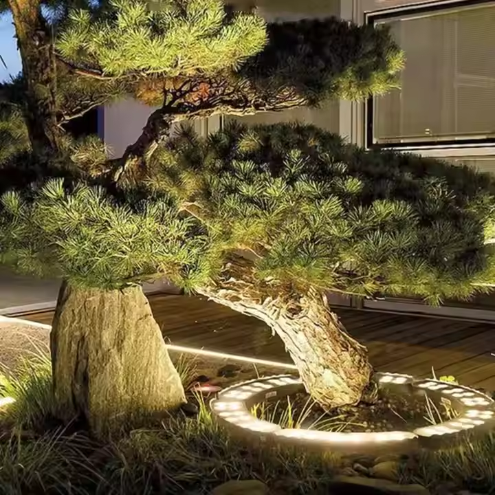 Elegante riflettore per alberi da esterno
