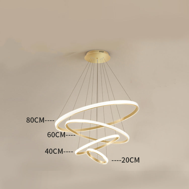 Moderne enkel flerlags ringlysekrone