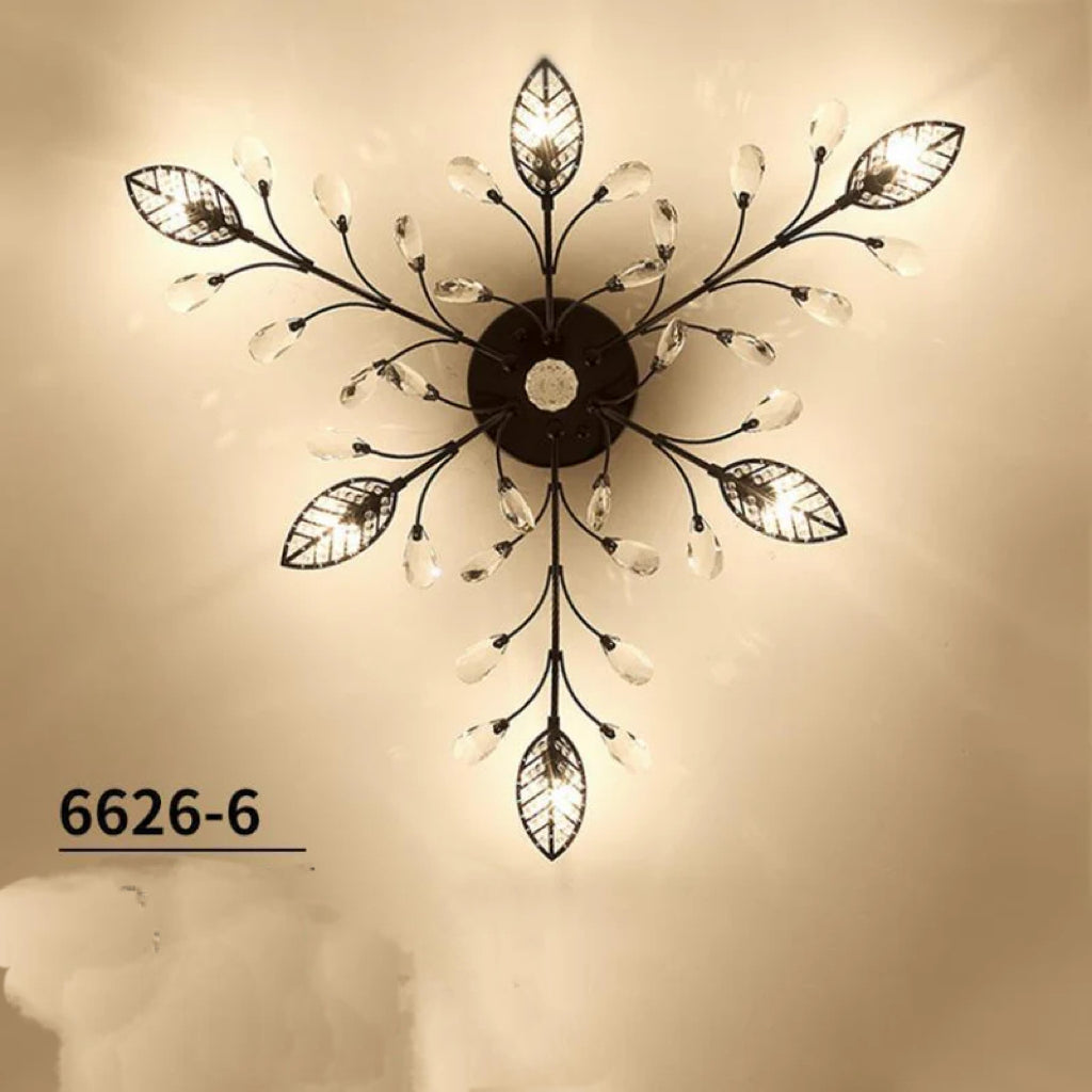 Lampadario a soffitto in cristallo moderno nordico