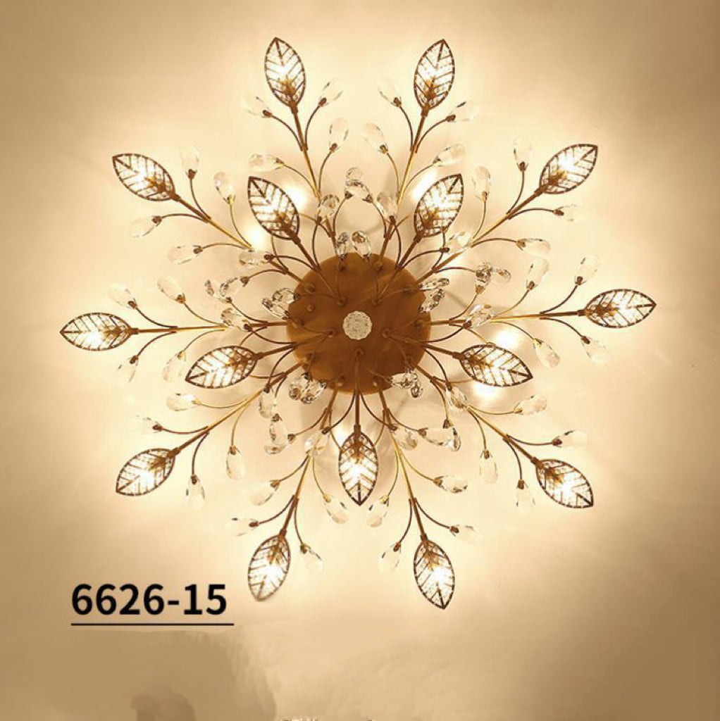 Lampadario a soffitto in cristallo moderno nordico
