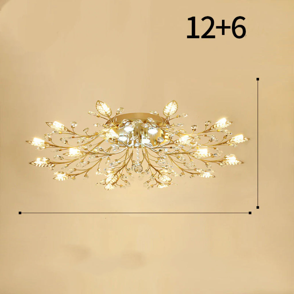 Lampadario a soffitto in cristallo moderno nordico