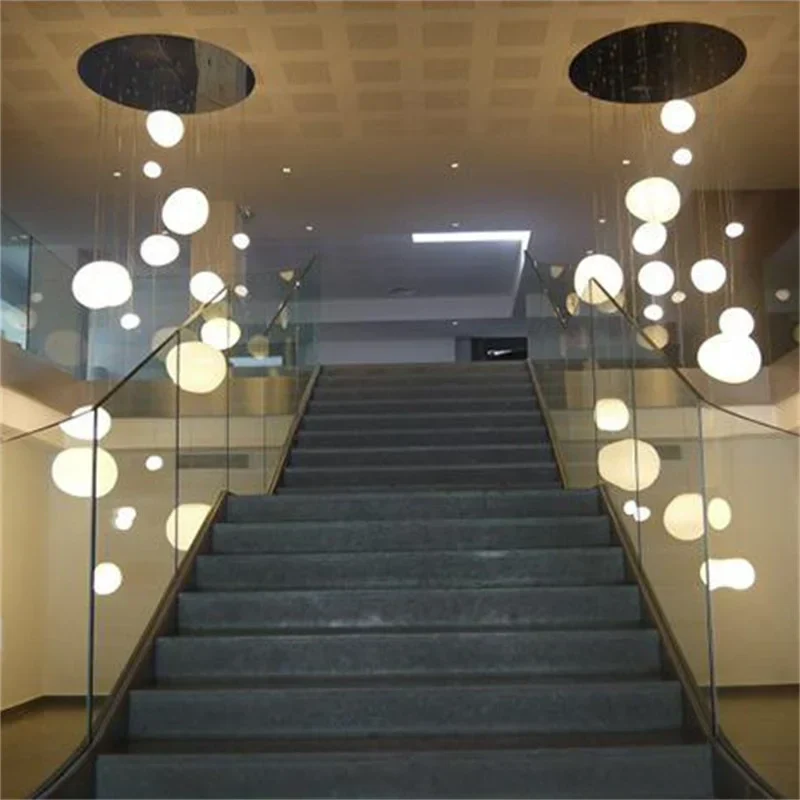 Nordic Art Deco Wohnzimmerkieselpendelleuchte