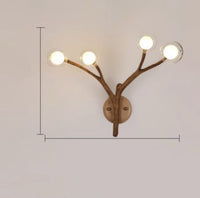 Pendante de branche en bois moderne