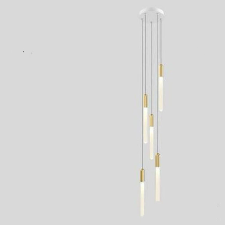 Modern Long Tube Cylindrical Suspension Pendant Light