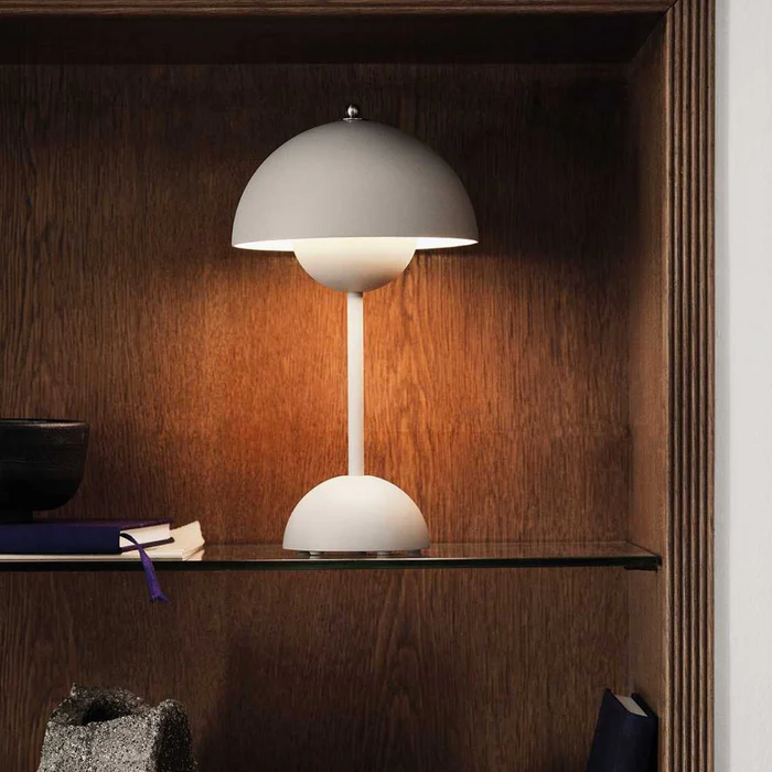 Glarefusion moderne dekoration svamp bordlampe