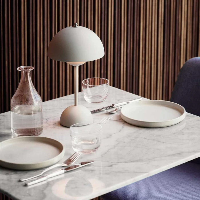 Glarefusion Moderne Dekoration Svampe Bordlampe