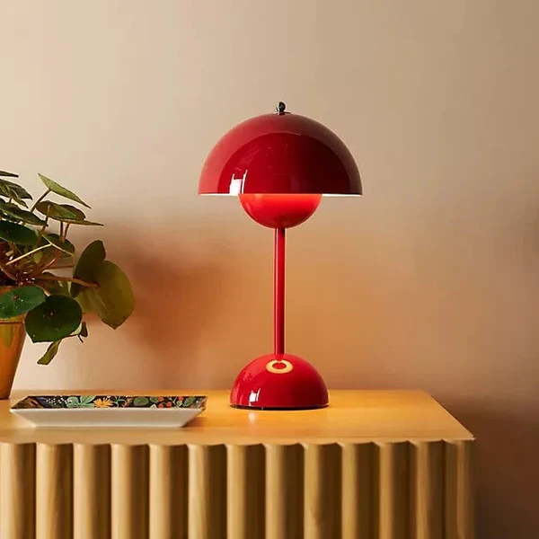 Glarefusion moderne dekoration svamp bordlampe