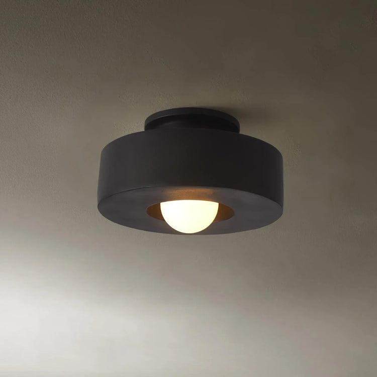 Contemporary Round Resin Ceiling Lamp