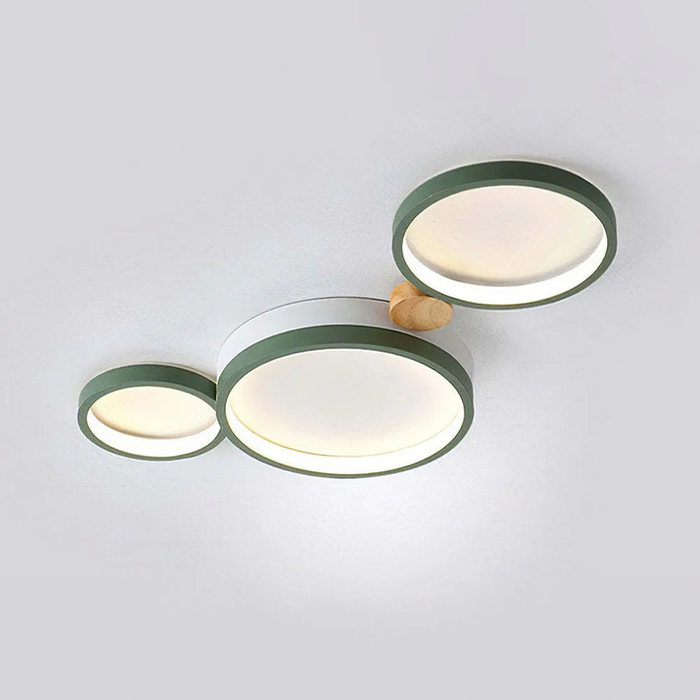 Plafonnier LED circulaire en fer artistique