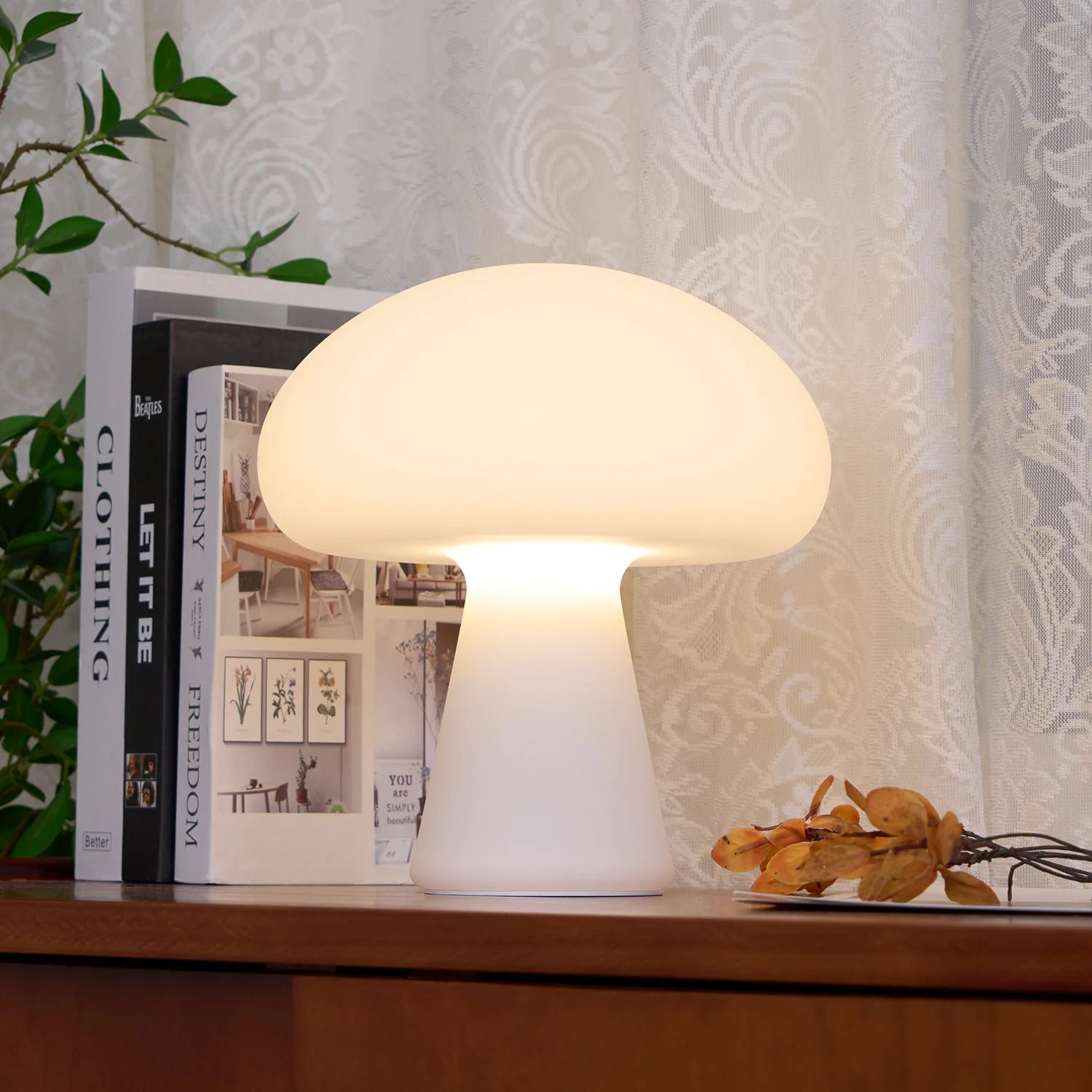 Modern Mushroom Polyethylene Table Lamp