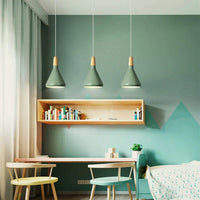 Levendige kegel modern hanglamp