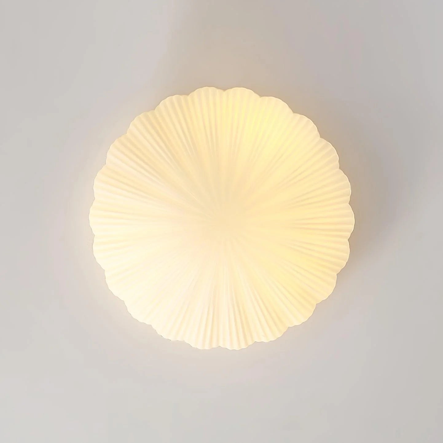 Plafonnier tendance en verre à coque ronde