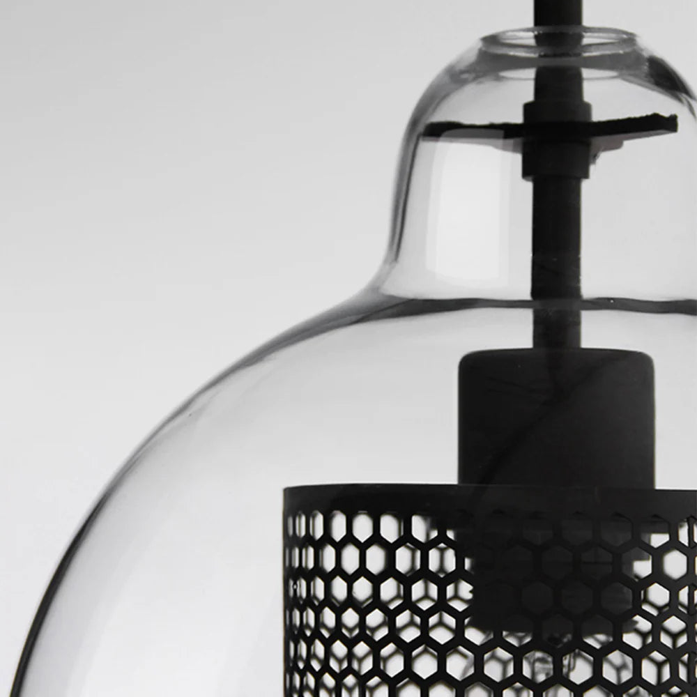 Lampe à suspension Chiswick en verre rond classique