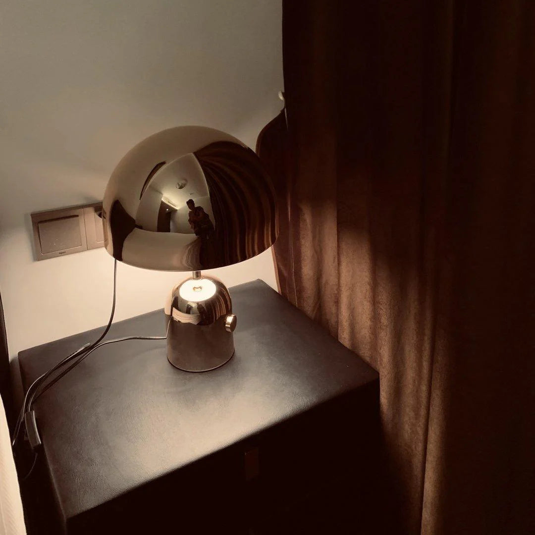 Modern Metallic Dome Iron Table Lamp