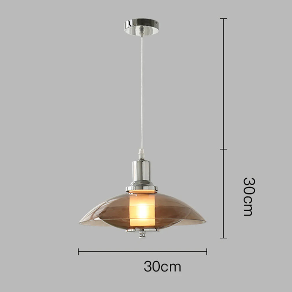 Modern Clear Glass Pendant Light