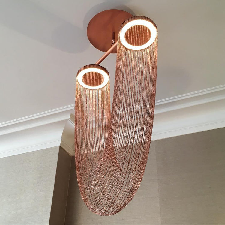 Elegant Drapery Pendant Light
