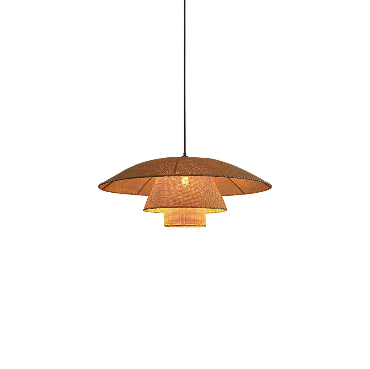 Boho Woven Sunhat Pendant Light
