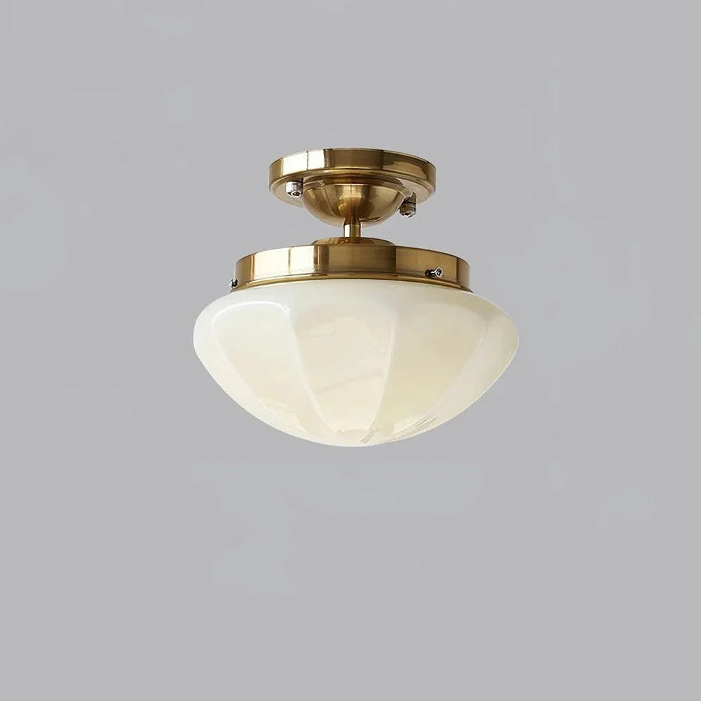 Elegant Sleek Dome Glass Ceiling Lamp
