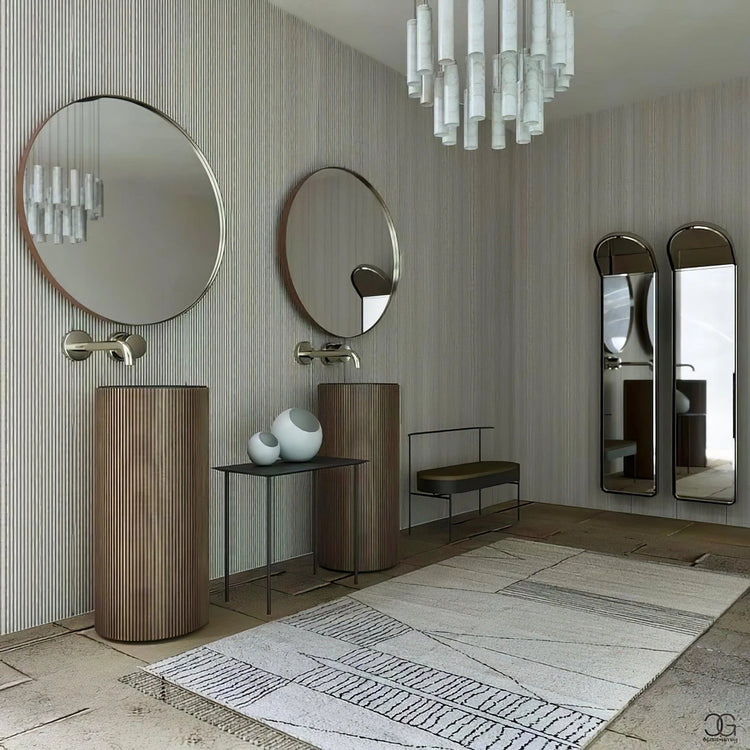 Elegant Cylinder Marble Pendant Light