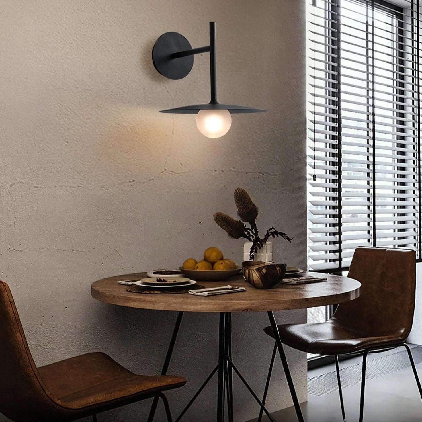 Modern Disc Glass Wall Light