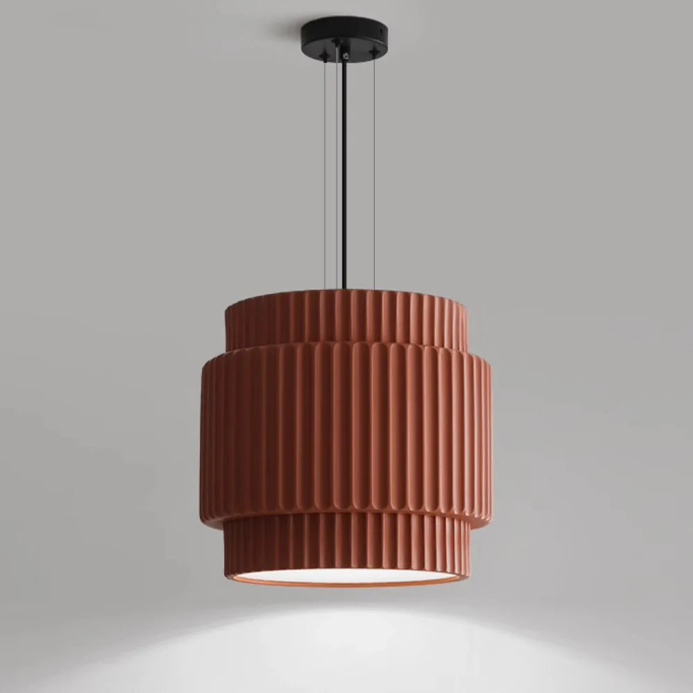 Suspension Bauhaus ronde moderne en résine