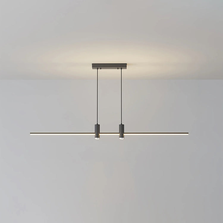 Minimalist Linear-Radiance Metal Pendant Light