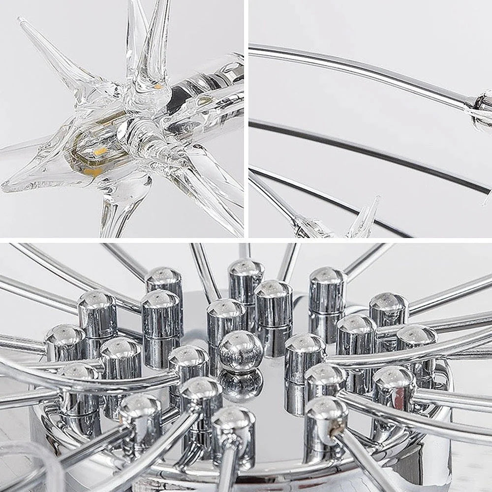 Opulent Star-Globe glass Ceiling Light
