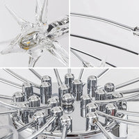 Opulent Star-Globe glass Ceiling Light