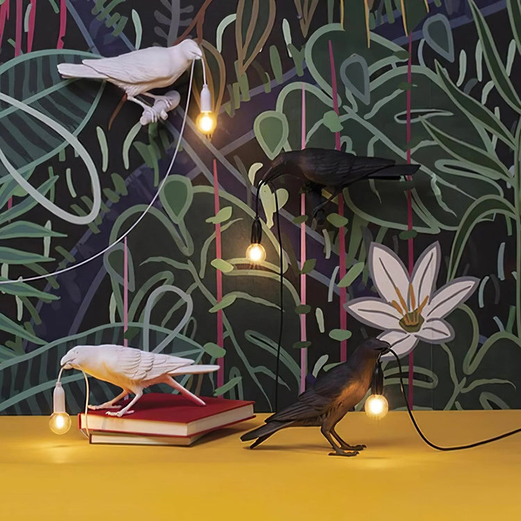 Trendy Crow Resin Bordlampe
