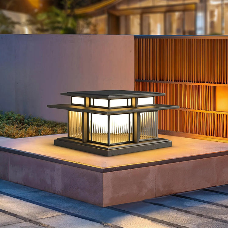 Retro Square Stainless Steel Outdoor Light