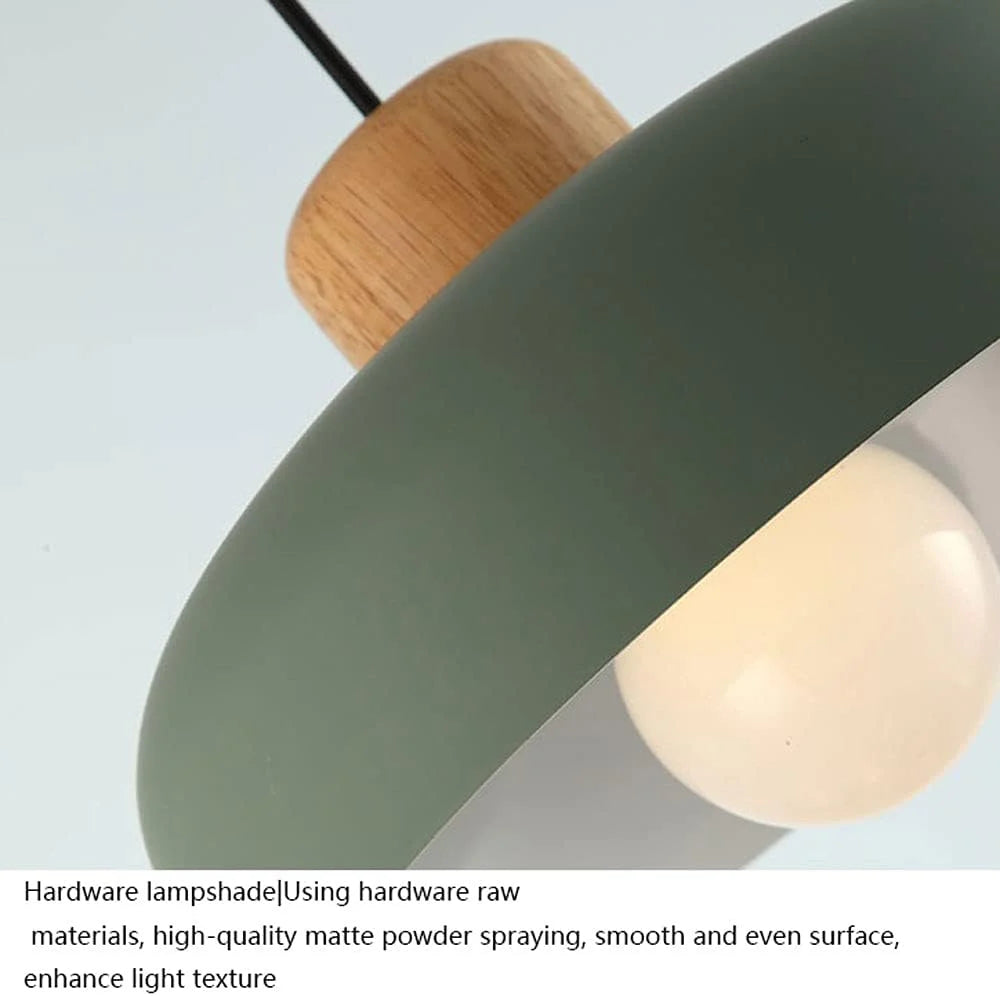 Lampe à suspension ronde moderne en métal