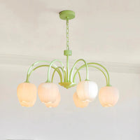 Lampadario di soggiorno minimalista moderno color crema
