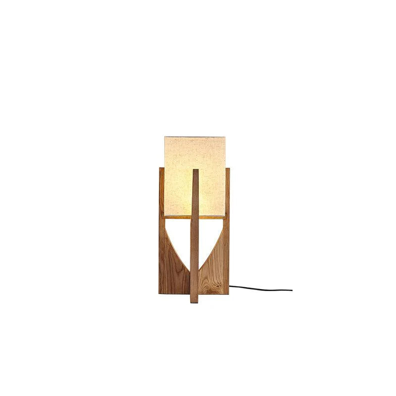 Lampadaire rustique en tissu en forme de U