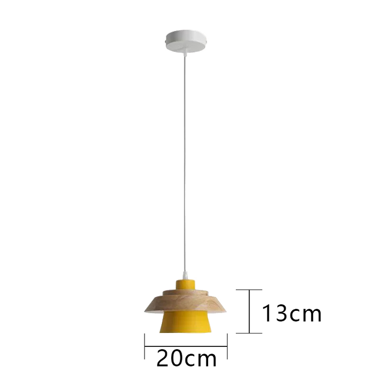 Glarefusion Chic Wood Pendant Lamp
